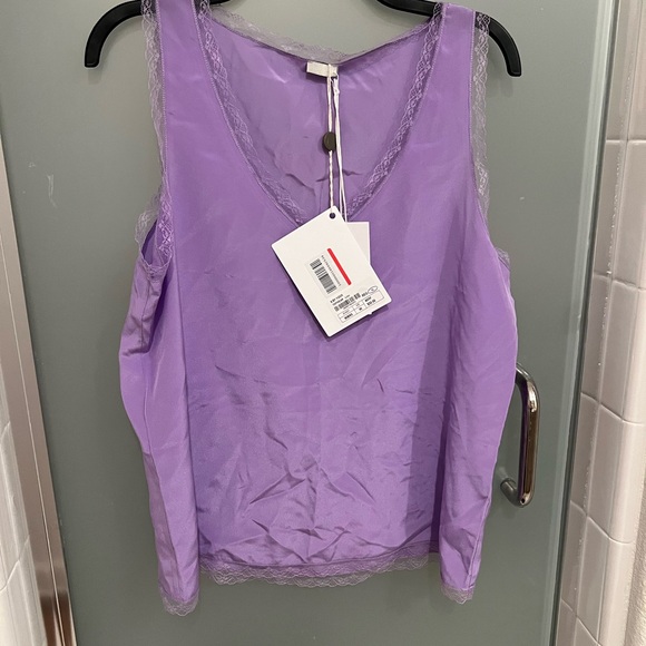 NWT 8 BY YOOX 100% Silk Lilac Purple Cami - Picture 3 of 6